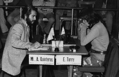Els MI M.A. Quinteros i E. Torre en una partida corresponent a la vuitena edició